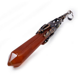 Подвеска натуральный камень Сердолик 8см