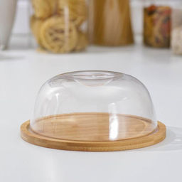 Маслёнка-сырница Доляна, d=19 см, бамбук  фото 5