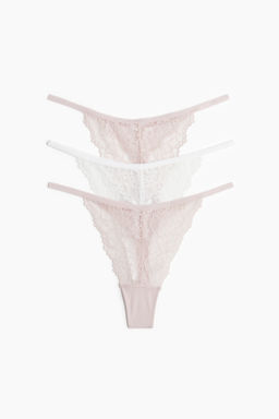 Pack de 3 bragas Thong de encaje - H&m фото 3