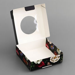 Цена за 5 шт. Коробка подарочная сборная с окном, упаковка, С любовью, 10?10?3 см