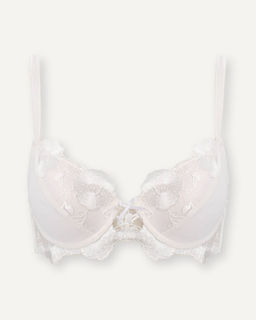 Белый бюстгальтер с вышивкой