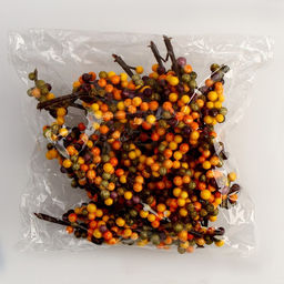 Цена за 12 шт. Декор «Горздь ягод» 2,5×5×15 см