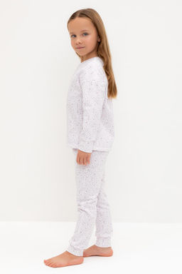 К 1587/нежно-лавандовый,лепестки цветов пижама дет