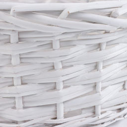 Корзина плетёная для хранения «Плетёнка», ива, круглая, белая, набор 3 шт.