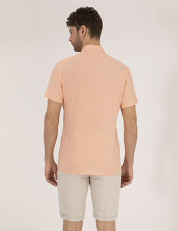 Turuncu Regular Fit K_sa Kollu G_mlek