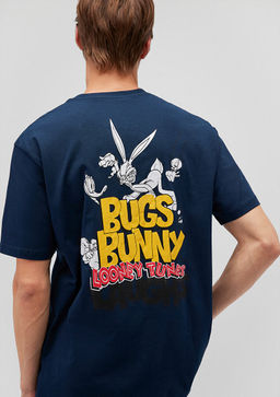 Bugs Bunny Baks?l? Mavi Tisort