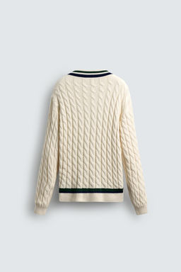 CABLE-KNIT SWEATER - Zara фото 7