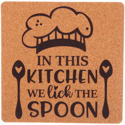 Цена за 3 шт. Подставка под горячее 15*15 см "Cuisine" Повар