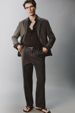 WASHED-EFFECT SUIT TROUSERS - Zara фото 5