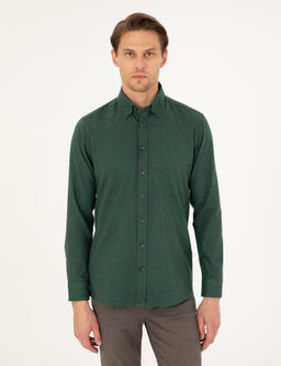 Рубашка Pierre Cardin Regular Fit зеленая