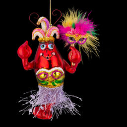 АКЦИЯ Цена за 6 шт. Украшение ErichKrause Decor Лобстер на карнавале 15см, стекло