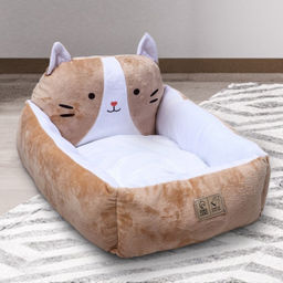 Лежанка с бортиком Рыжик 45х38х22 см