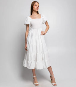 Платье #КТ5305 (1), белый