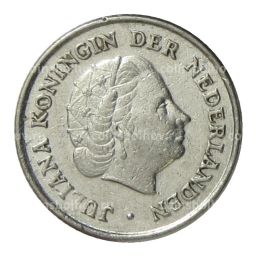 Монета 10 центов 1951 года Нидерланды