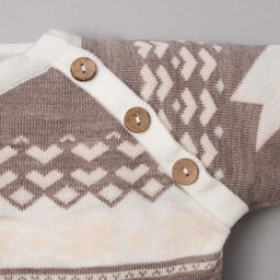 Комбинезон вязаный Крошка Я Снежинка рост 74-80 см фото 3