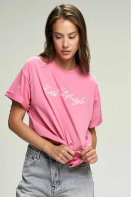 Футболка с вышивкой ERIST Pink - Erist store фото 3