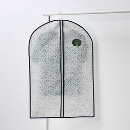 Чехол для одежды Доляна Мармелад, ПВХ окно, 6090 см, цвет белый  фото 15