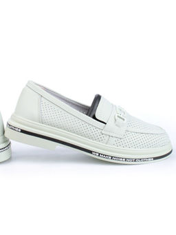 03-PDD170-6 LT. GREEN Лоферы женские (натуральная кожа)