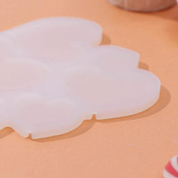 Форма для леденцов Сердечки, силикон, 16?14?0.7 см, 6 ячеек, прозрачная