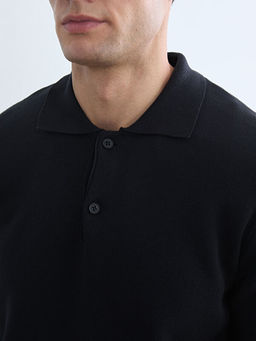 Polo Yaka Erkek Triko Kazak