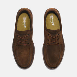 Мужские мокасины Timberland Newmarket Boat Shoe Leather коричневые  фото 2