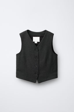 SHINY PINSTRIPE WAISTCOAT