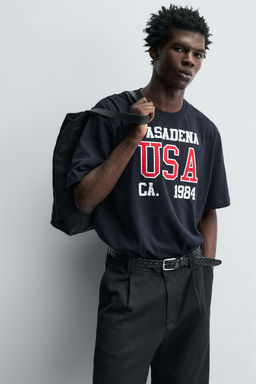 TEXT PATCH T-SHIRT - Zara фото 5
