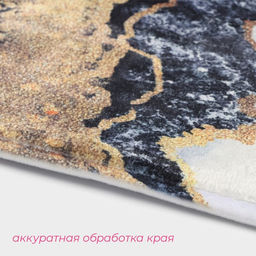 Коврики для ванной и туалета Доляна Мрамор, 2 шт: 79?50 см, 50?39 см  фото 4