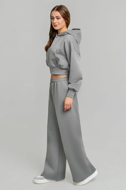 Арт. 2806 Костюм с брюками женский 42-48 (4 шт) Цвет:серый