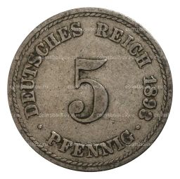 5 пфеннигов 1893 года А Германия