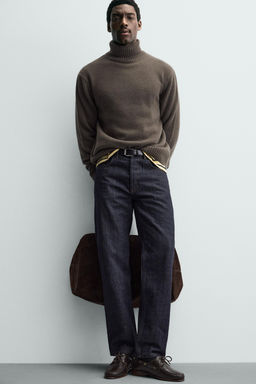 100% WOOL HIGH NECK JUMPER - Zara фото 14