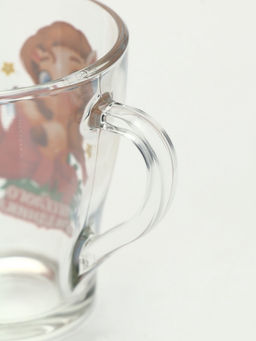 Кружки стеклянные новогодние «Весёлого праздника. Лошади», набор 2 шт. по 300 мл