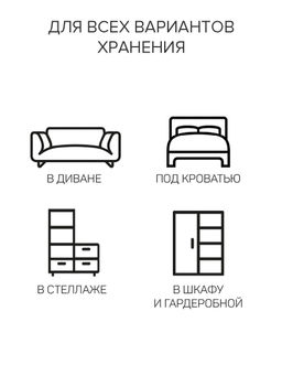 VAL VG-S6 Кофр для хранения обуви, 6 секций, 60*40*12 см, VINTAGE GREY, шт - Valiant фото 6
