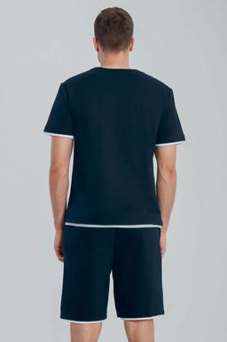 Арт. 63613 Комплект с шортами мужской 48-56 (5 шт) Цвет:темно-синий - Идеал фото 3