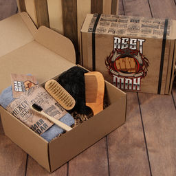 Набор подарочный «Этель» Best man, полотенце, щётка, расчёска