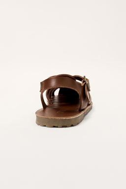 LEATHER CAGE SANDALS LIMITED EDITION - Zara фото 5