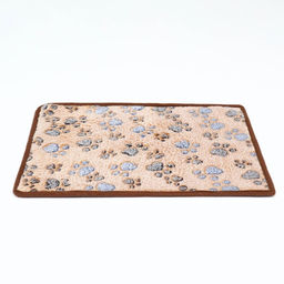 Коврик для отдыха животных, двусторонний (флис+ротанг), 40 х 30 см,бежевый - Пижон фото 2