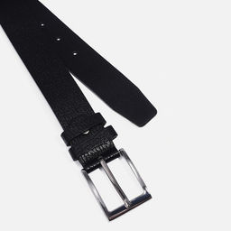 Ремень мужской, ширина 3,5 см, винт, пряжка металл, цвет чёрный - Simaland фото 2