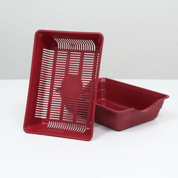 Туалет глубокий с сеткой 36 х 25 х 9 см, красный - Simaland фото 5