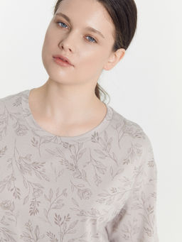 Сорочка ночная женская в сером цвете с веточками - Mark formelle фото 7