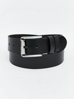 Deri G?r?n?ml? Erkek Kemer