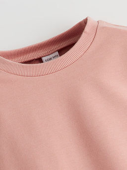 Bisiklet Yaka K?z Bebek Sweatshirt