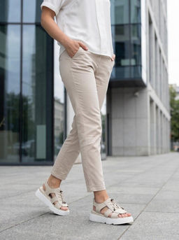 08-C109-2C BEIGE Босоножки женские (натуральная кожа)