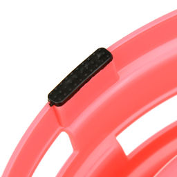 Миска для кормления животных из нержавеющей стали Обед 0,45л, д14см h4см, 2 штуки на пластмассовой подставке 33,5х18х6см, цвета микс (Китай) - Pet toys фото 4