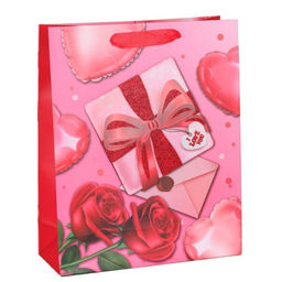 Цена за 12 шт. Пакет подарочный 32x26x10 / 1313M /уп 12/480/Сердце - Галеонтрейд фото 3