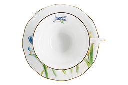 Пара чайная, 2 перс, 4 пр, 180 мл, белая, с золотистым кантом, Ирисы, Summer garden - Anna lafarg фото 7