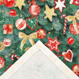 Новогоднее полотенце Этель Golden Christmas 40х73 см, 100% хл, саржа 190 гр/м2  фото 4