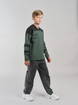 CRB wear / CWJB 63982-35-426 Джемпер для мальчика,хаки  фото 3