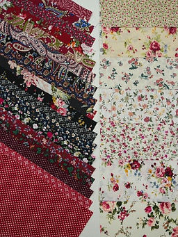 Набор тканей для рукоделия Импортный хлопок: Кармина, 20*20 см, 25 шт