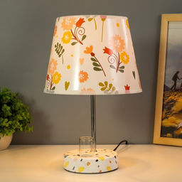 Настольная лампа с абажуром RISALUX Аэлита, Е14, 15 Вт, белый, 20?20?30 см  фото 2